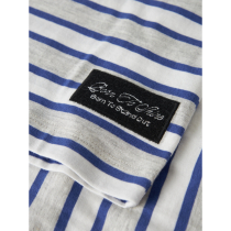 NAME IT T-shirt Kristian Light Grey Melange Deep Ultramarine